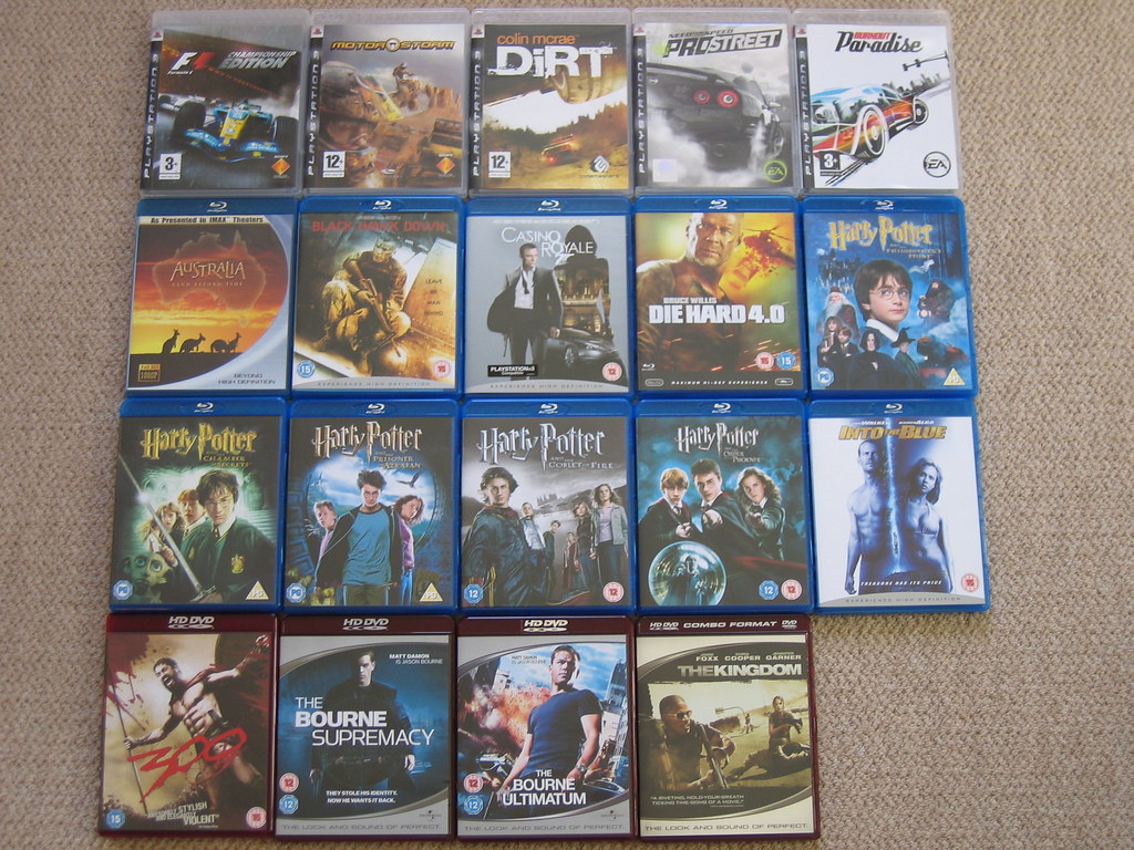 HD Disc Collection My current HD disc collection PS3 gam… Flickr