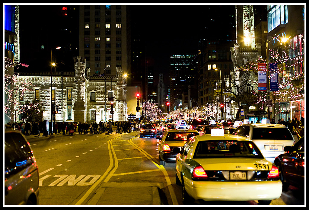 Hustle and Bustle on Michigan Avenue Lots of traffic, peop… Flickr