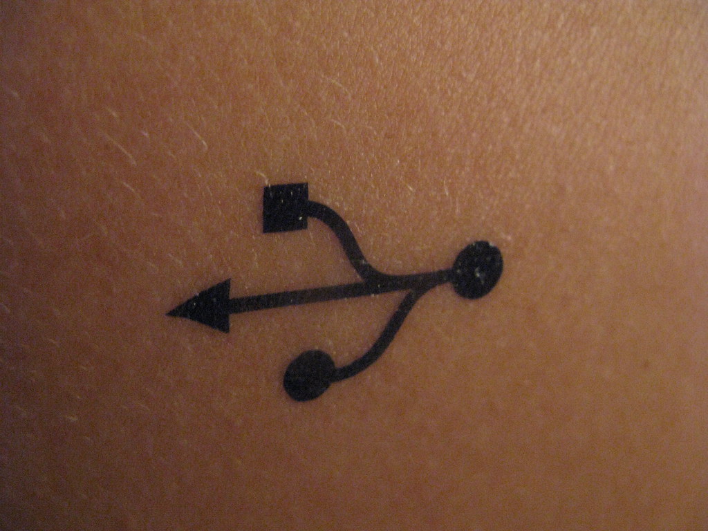 fake tattoo on my shoulder yay geeky fake tattoos Flickr