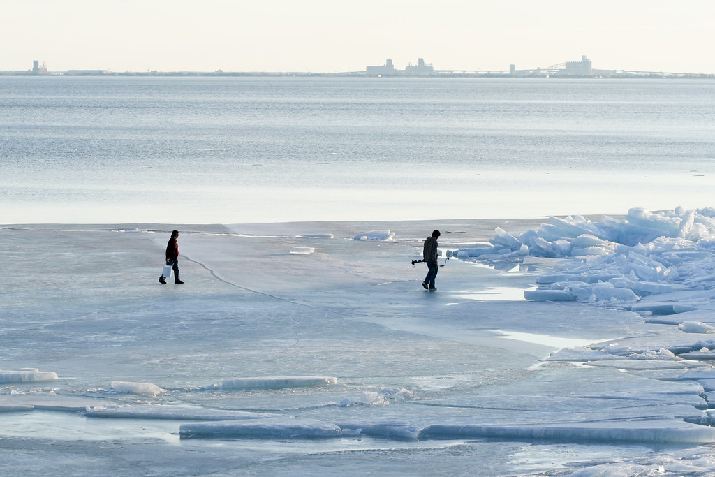 Ice Fishing, Duluth Sharon Mollerus Flickr