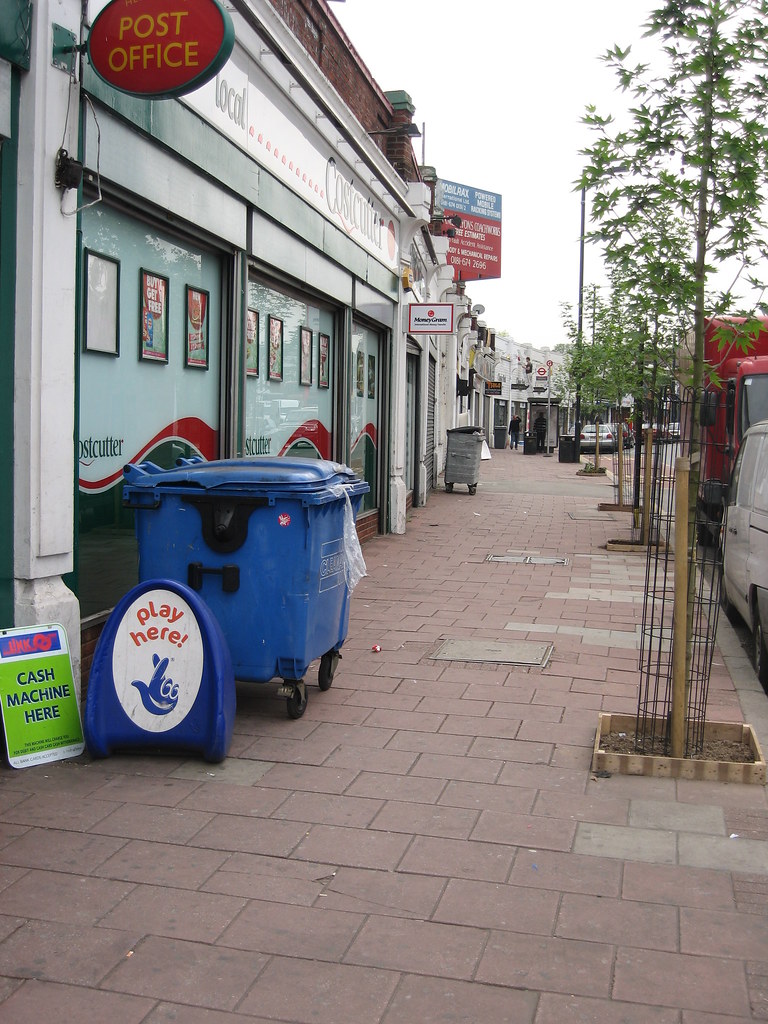 Norwood Road Pavement dominated by rubbish bins Herne Hill Forum