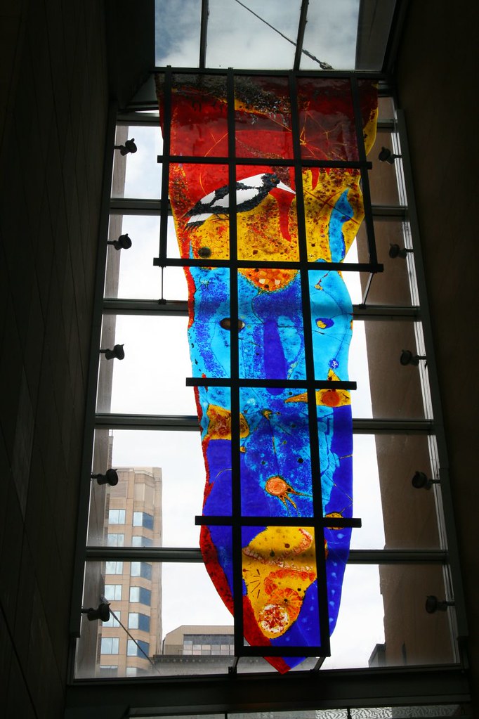 Fused glass art work 2, Pitt St. Sydney Wendy Tanner Flickr