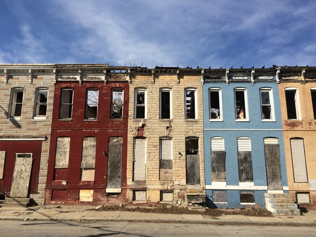Vacant rowhouses, 12121216 N. Gay Street, Baltimore, MD 2… Flickr