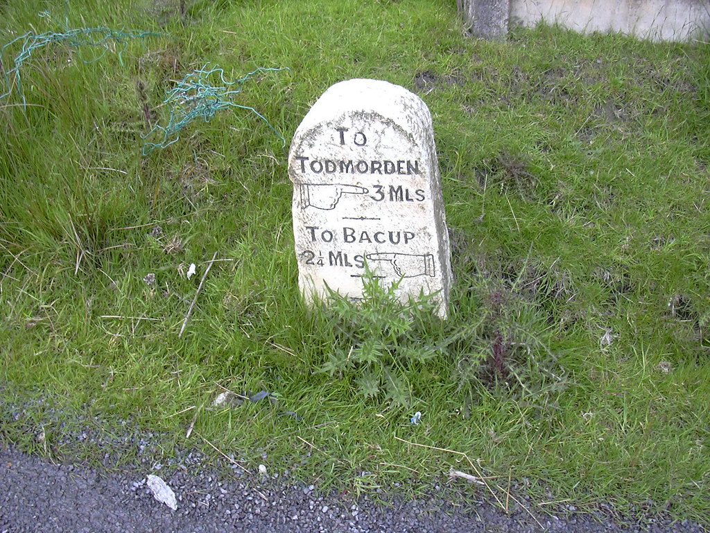 Milestone, Bacup Road, Todmorden BacupTodmorden Sign 4 Flickr