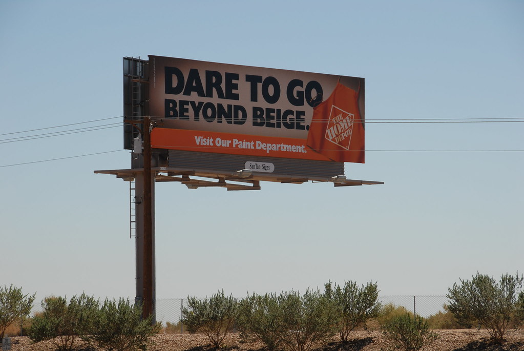 Home Depot billboard Santan Freeway Loop 202 Chandler, Arizona a
