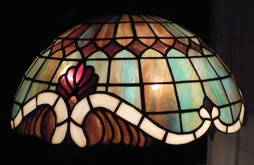 Stained Glass Lamp Baroque Pattern made using a Worden p… Flickr