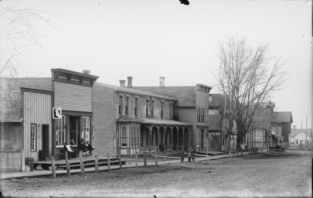 Street scene of Grand Mound, Iowa Title Street scene of G… Flickr