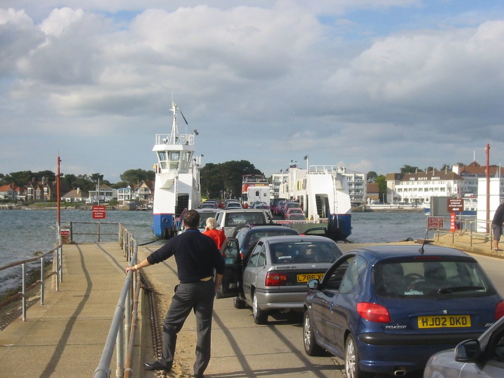 Sandbanks Ferry, Near Poole, England This is quite possibl… Flickr