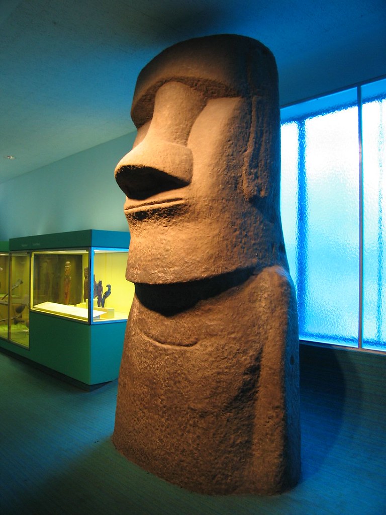 Easter Island Man Natural History Museum, Easter Island St… Rachel Clarke Flickr