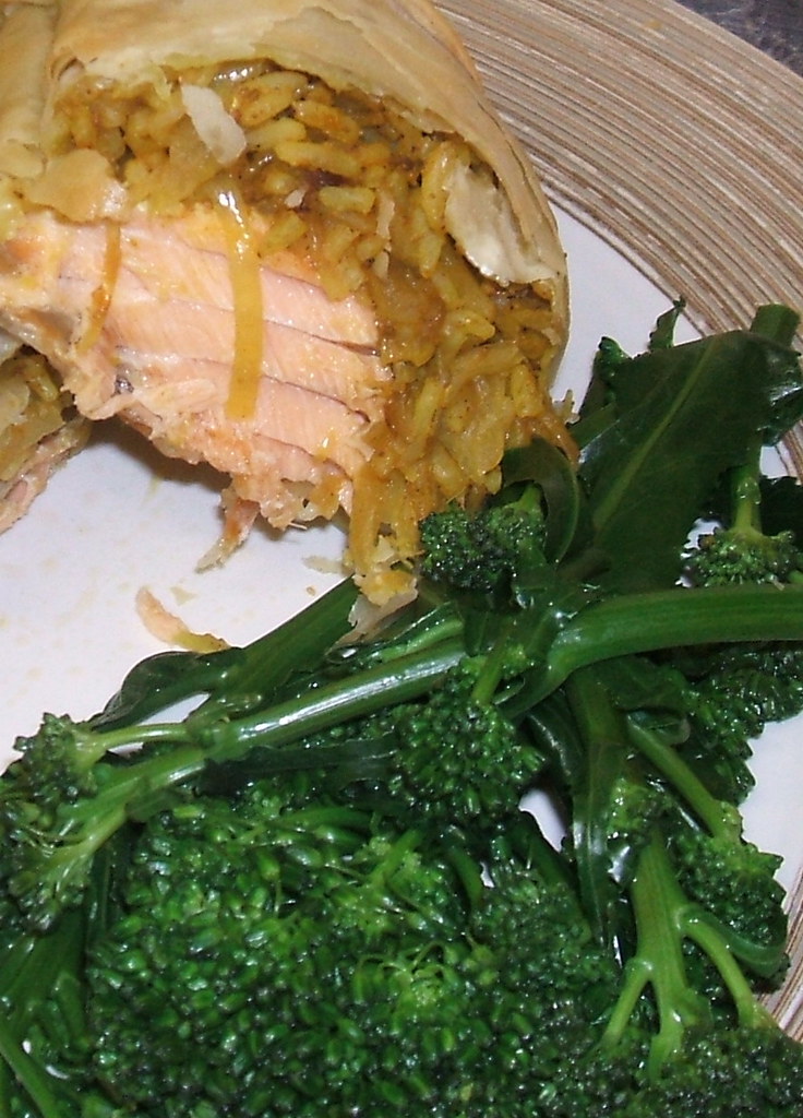 salmon and filo parcels lightly smoked salmon with spicy f… Flickr