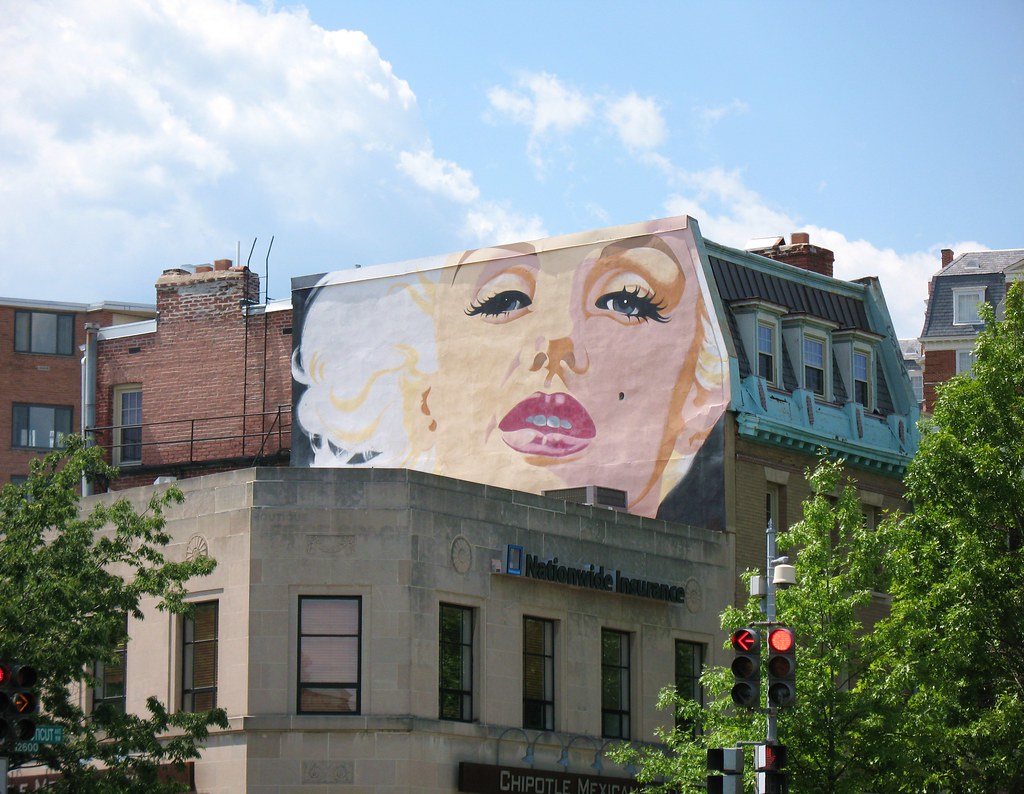 Marilyn Monroe Mural in Woodley Park Mr.TinMD Flickr