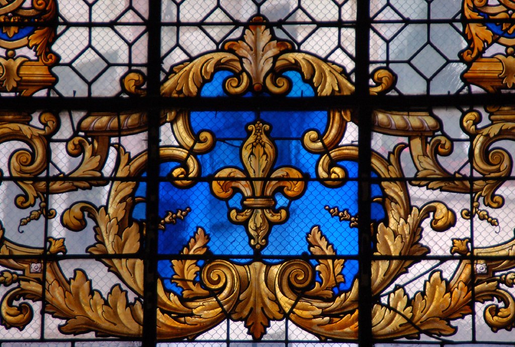 Fleurdelis stained glass © All Rights Reserved. Please d… Flickr