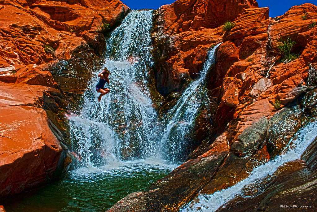 Gunlock Falls Jump KM Scott Flickr