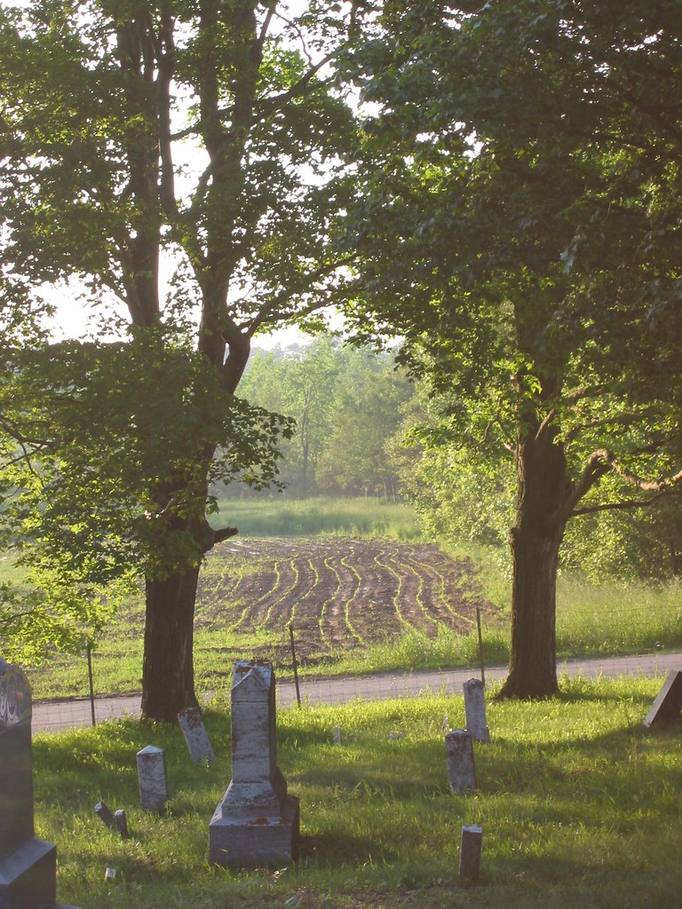 looking back outside the cemetery... Lawrence Cemetery Lis… Flickr