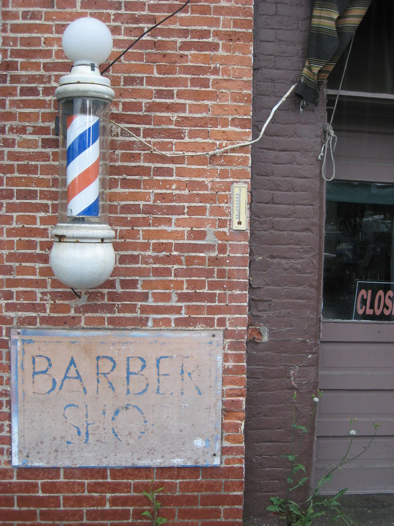 Brandon, VT Barber Shop Closed Wednesday. BrotherM Flickr