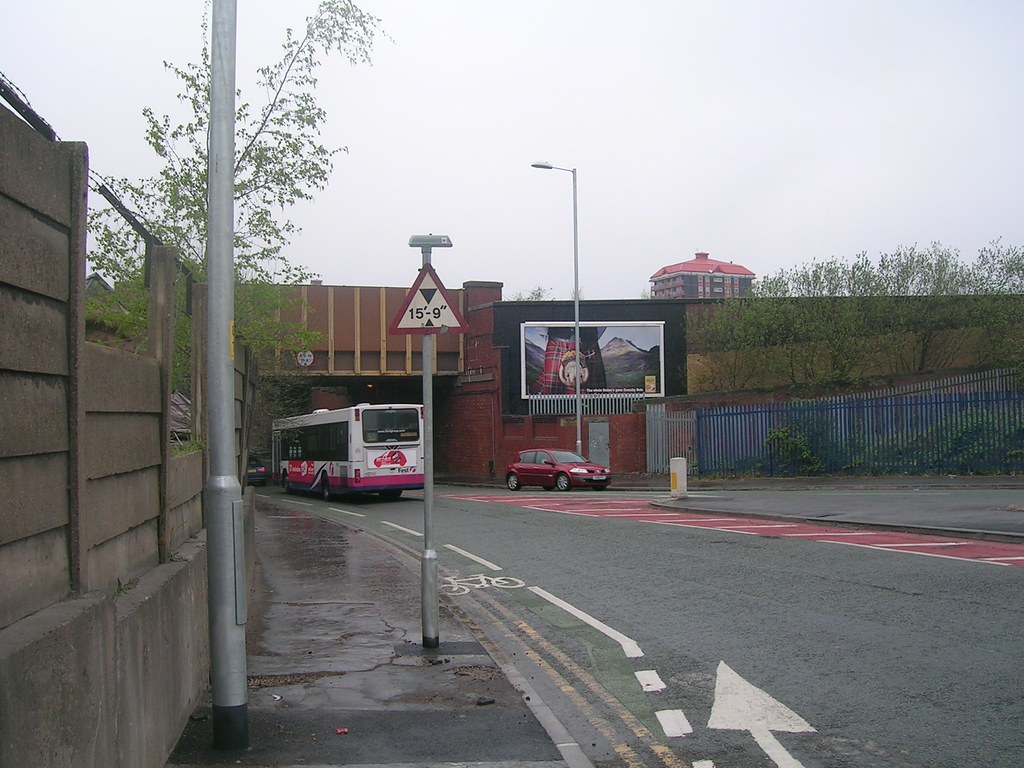 Queens Road, Miles Platting Once past this railway bridge,… Flickr