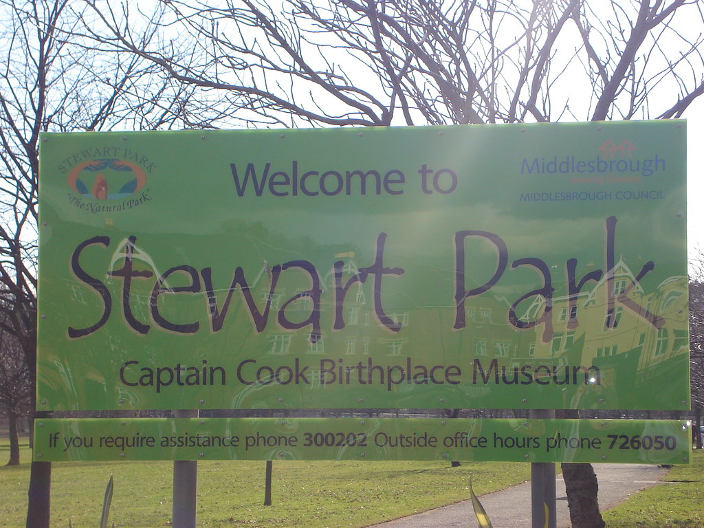 Sign at car park, Stewart Park, Marton, Middlesbro… Flickr