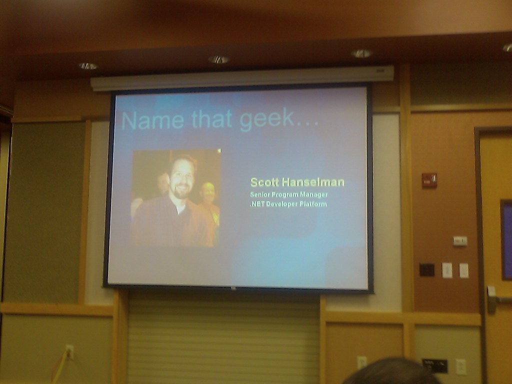 Hanselman My Bloging idol, Scott Hanselman. His mix of tec… Flickr