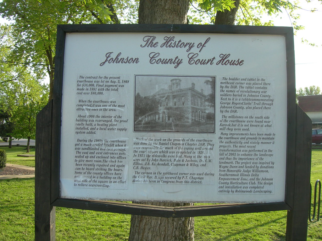 Johnson County Court House Marker Vienna, Illinois Jimmy Emerson