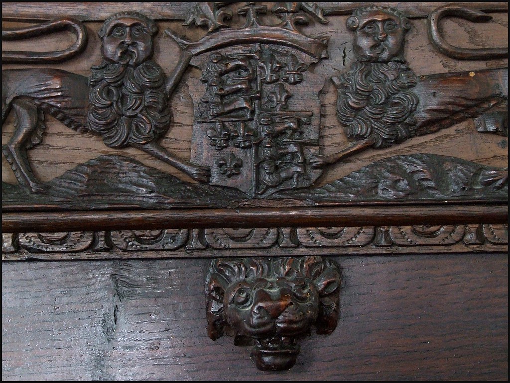 Tudor royal arms (detail) St Mary, Dallinghoo, Suffolk An … Flickr