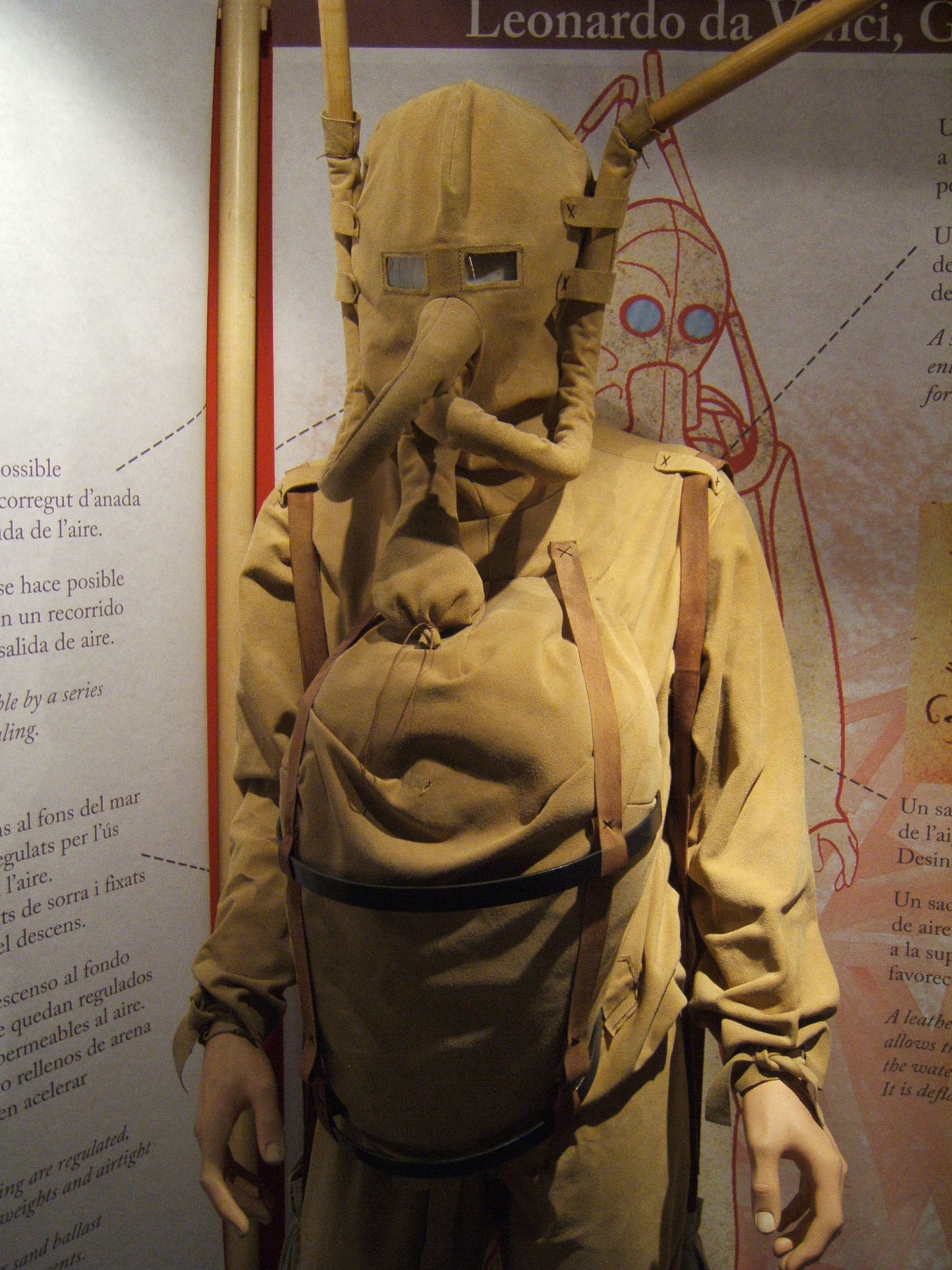 Diving suit designed by Leonardo Da Vinci r/RetroFuturism