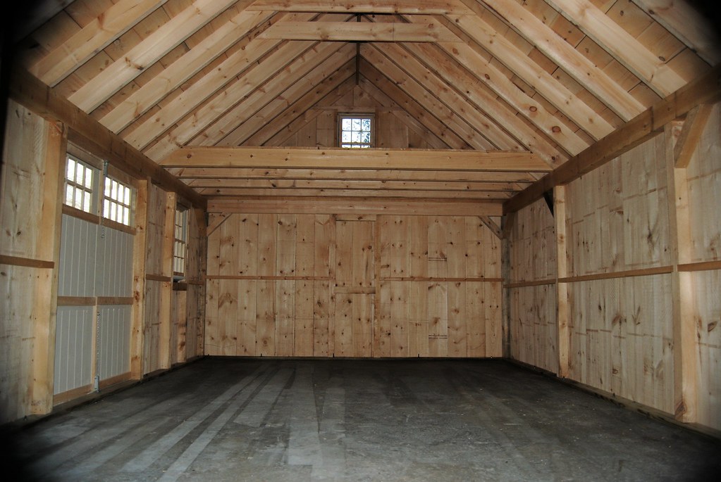 Salt Spray Sheds 16 x 24 Nantucket Boathouse Interior a photo on