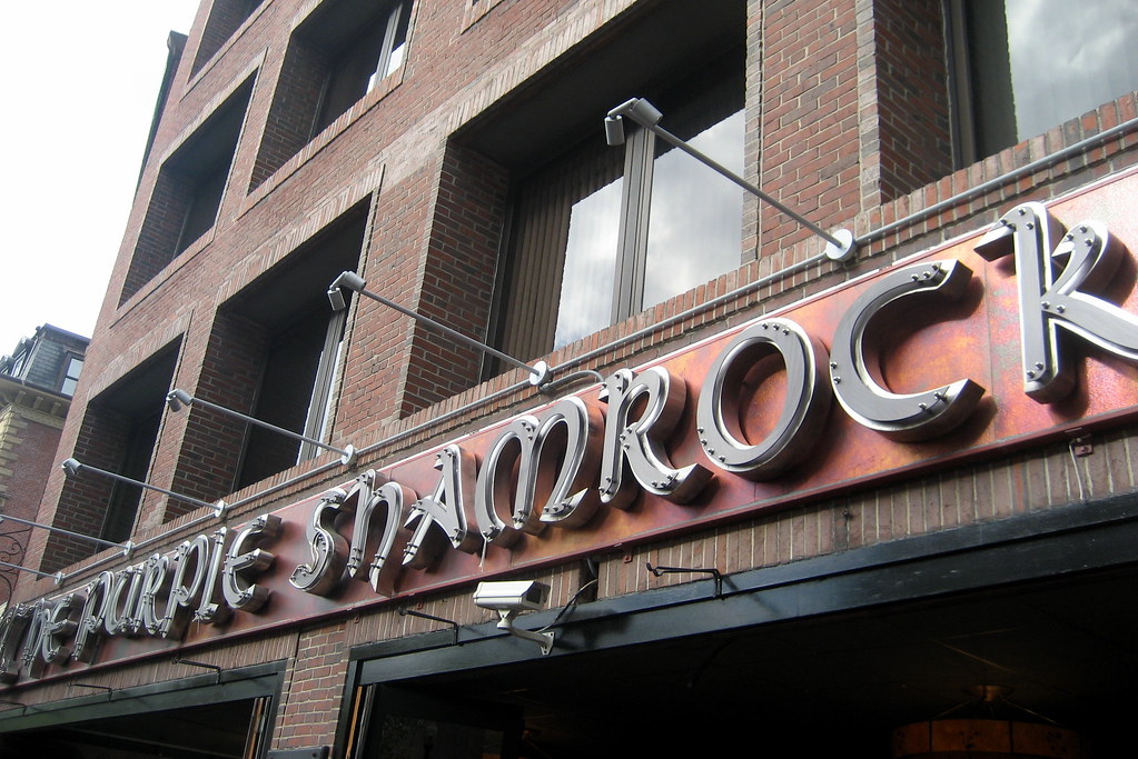 Boston Purple Shamrock Located on the Freedom Trail at F… Flickr