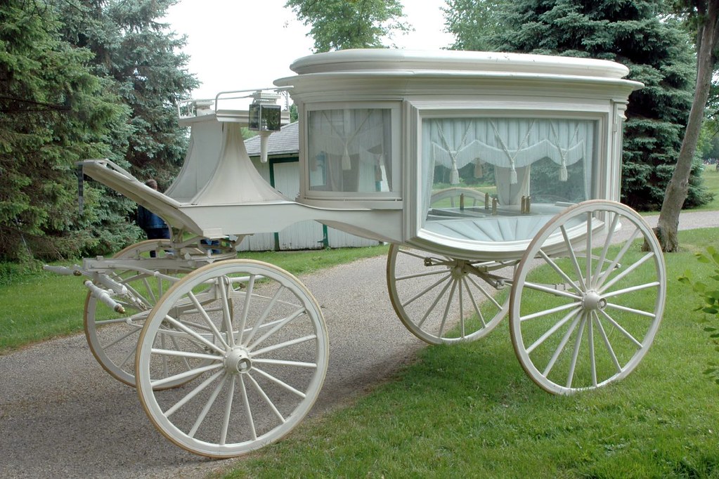 White Hearse White hearses were often used for children. T… Flickr