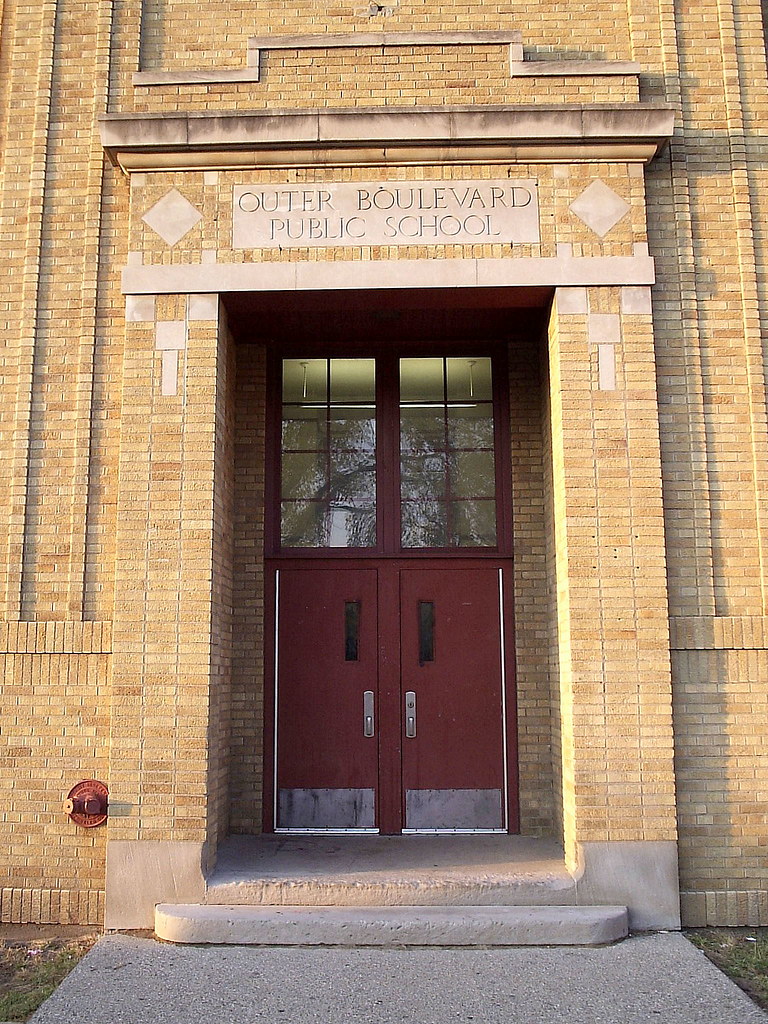 Entrance Outer Boulevard Public School (Now Van Zile Scho… Flickr