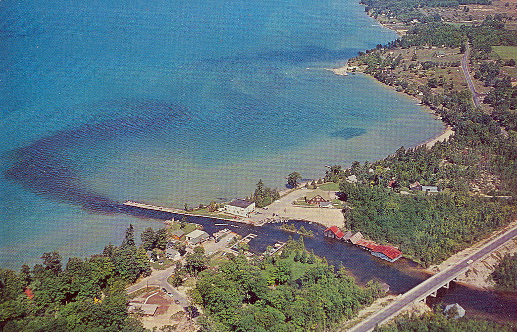 Antrim Torch Lake Aerial Clam River Village ChainOLakes a photo on