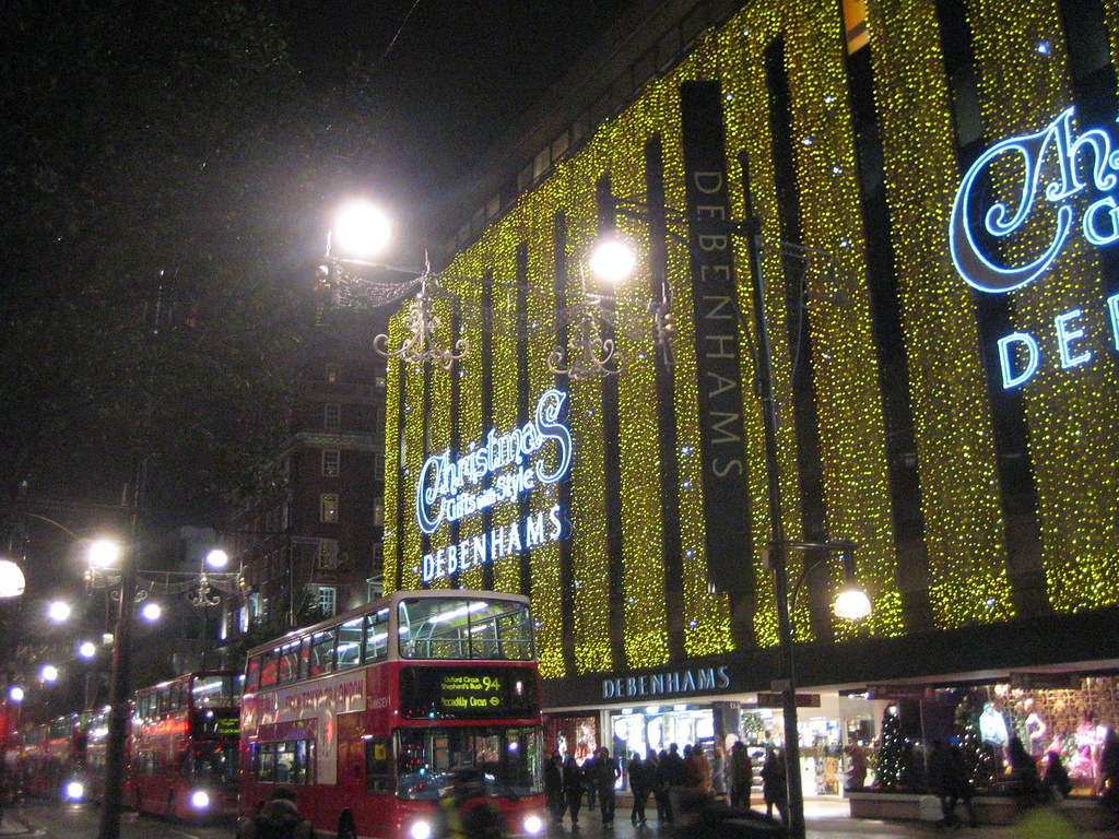 Christmas at Debenhams, Oxford Street Gordon Joly Flickr