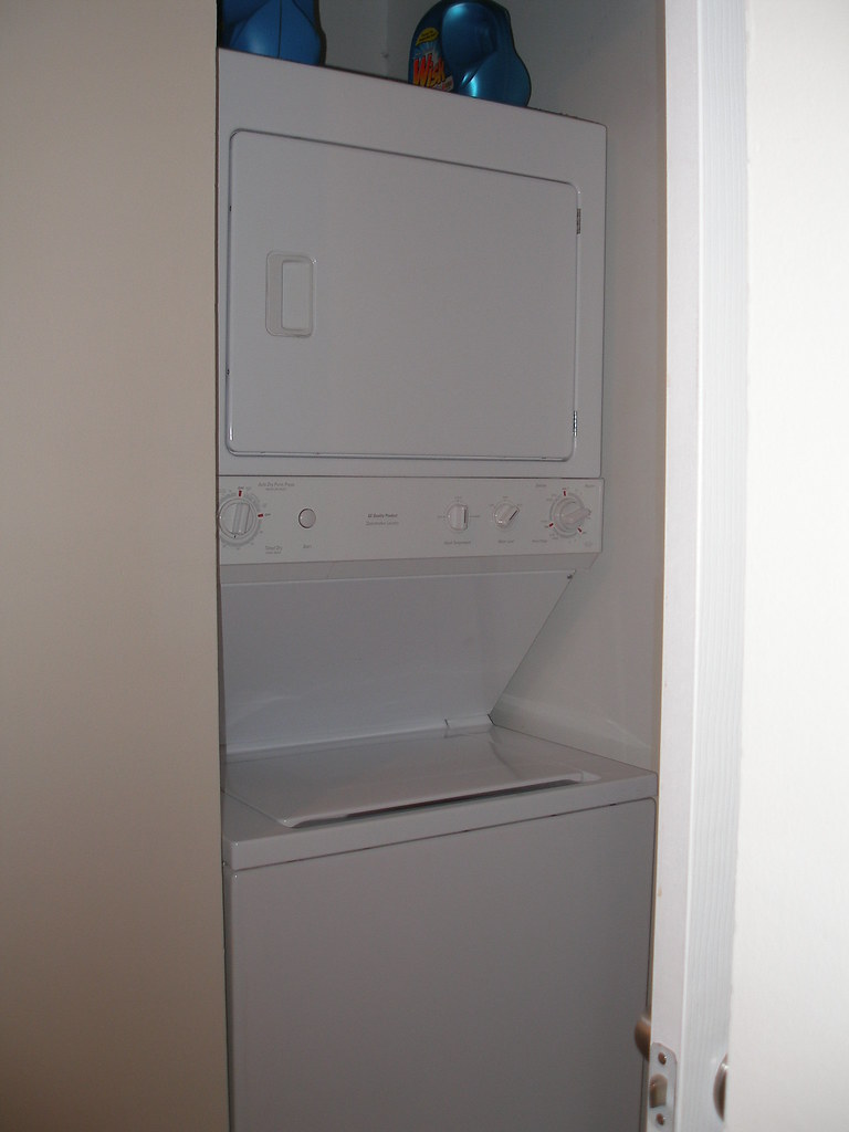stackable washer and dryer in upstairs hall lnc374 Flickr