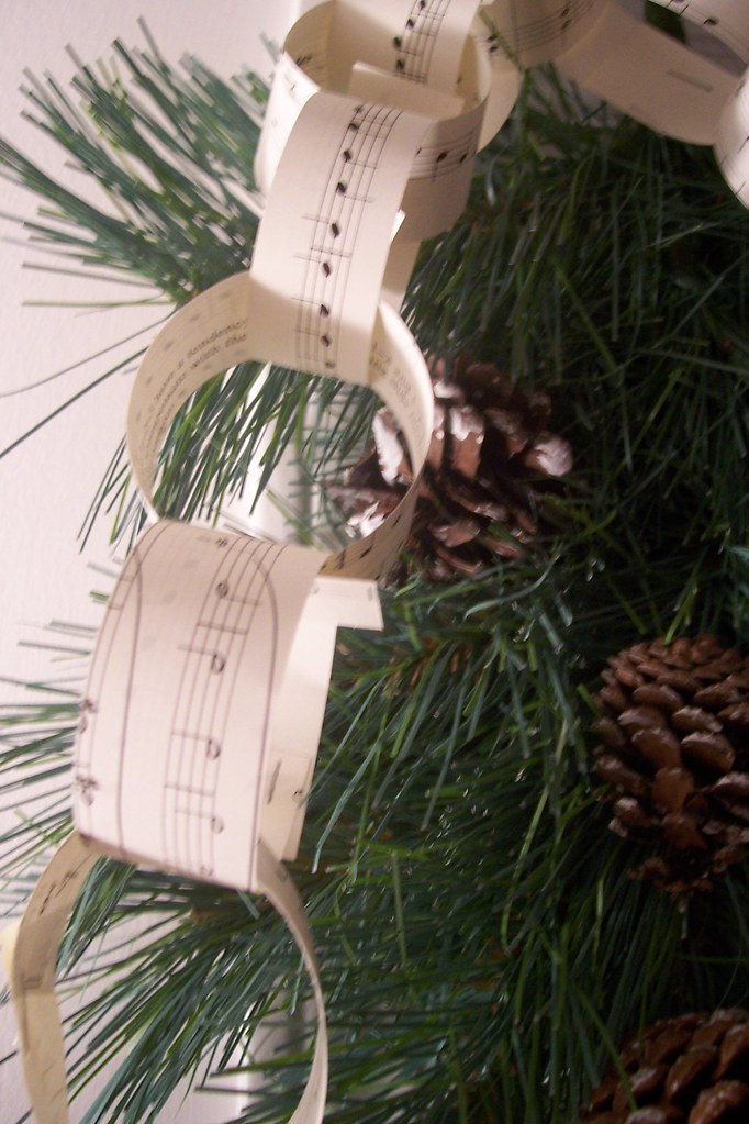 Boughs, Garland Homemade paper chain garland and Christmas… Stacy W