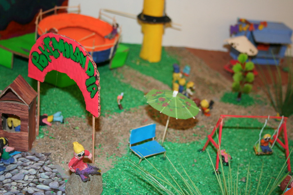 Maquetas 8 BásicoParque de diversionesPokemon Artes Visuales
