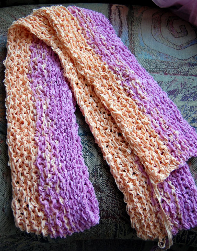 first lengthwise scarf completed all knit lengthwise scarf… Flickr