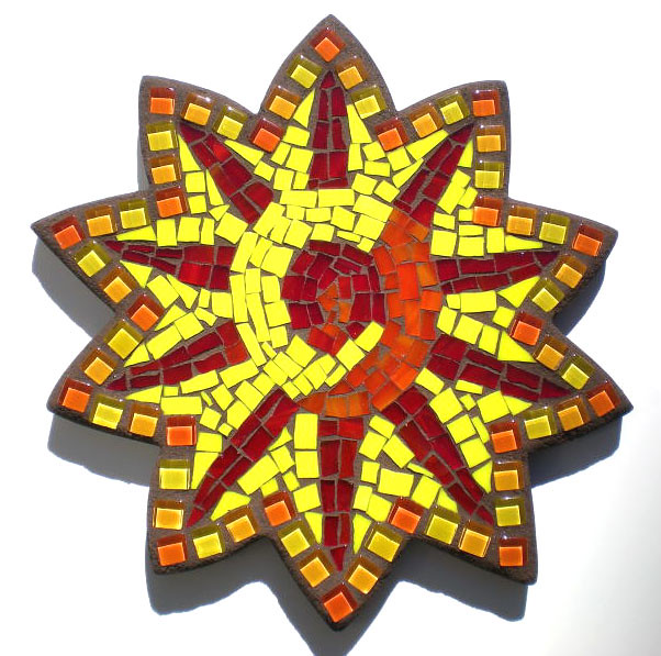 Mosaic Sunburst Wall Art Fun sunburst mosaic wall art tile… Flickr