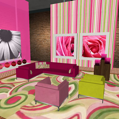Pink and lime green livingroom Jasmine Digital Flickr