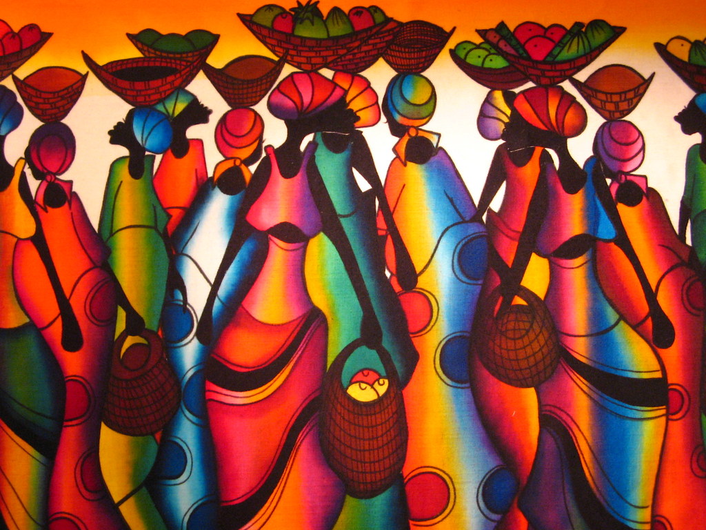  African Colours Painting by P. Nakate, South Africa 20