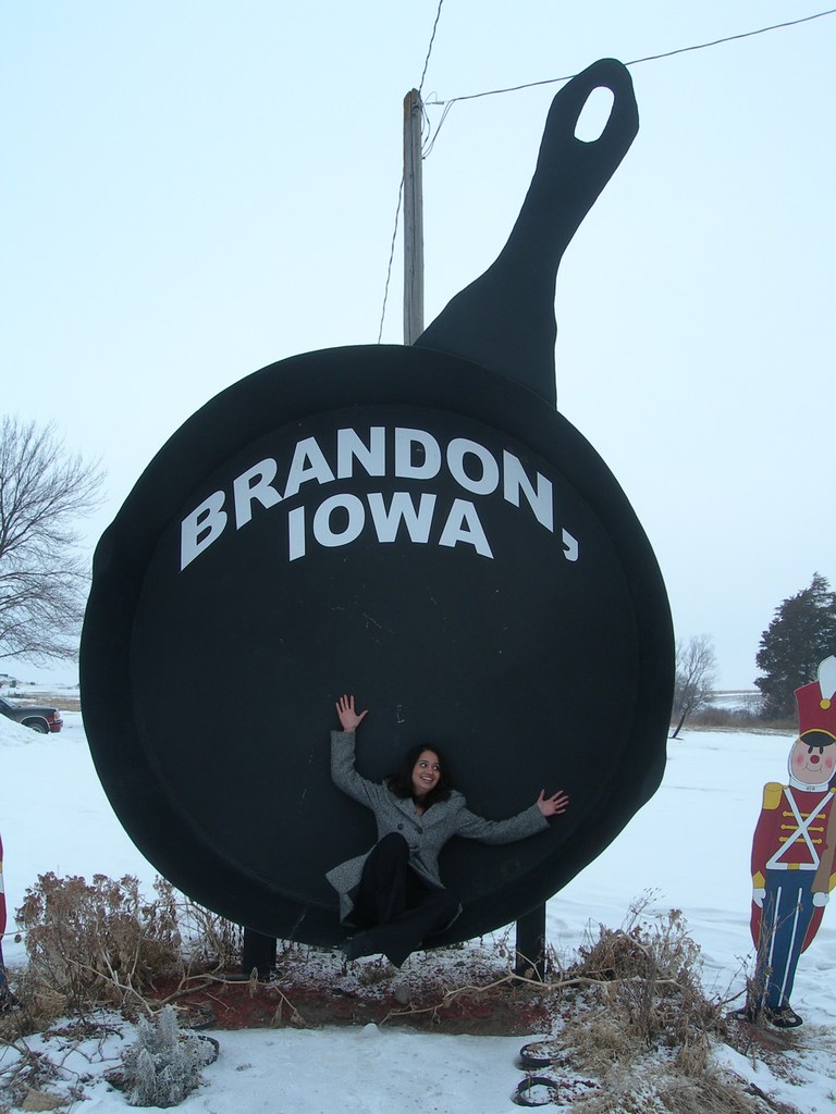 Iowa's Largest Frying Pan Brandon, Iowa Sonia Flickr
