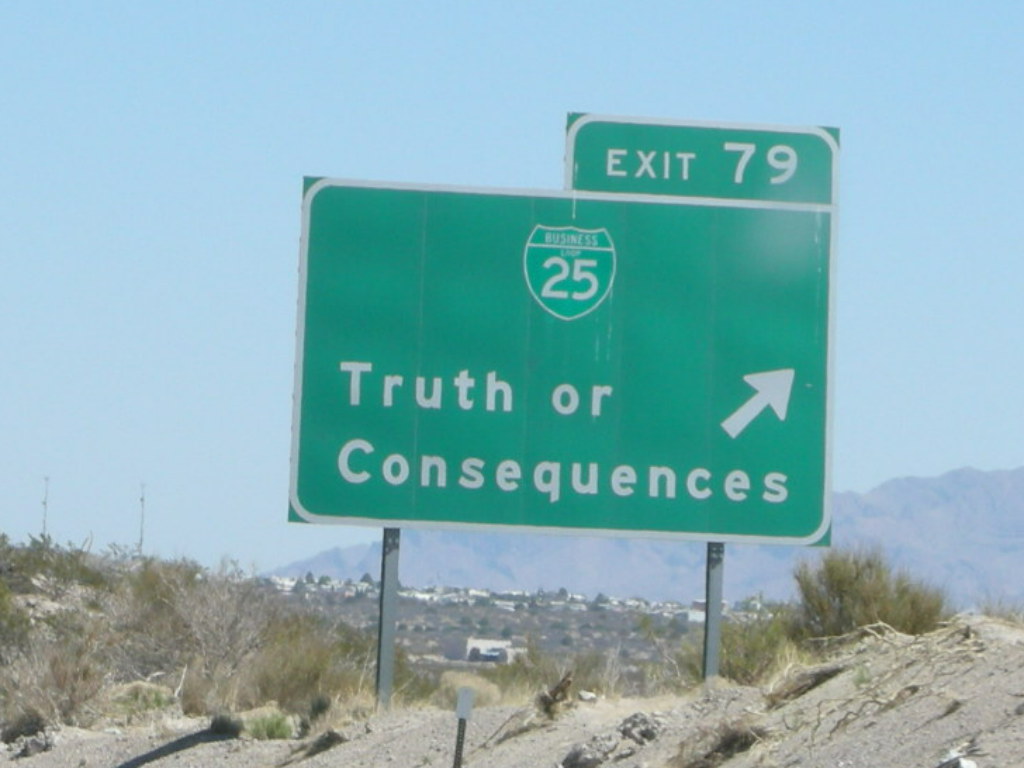 Truth or Consequences The town "won" it's name on a gamesh… Flickr