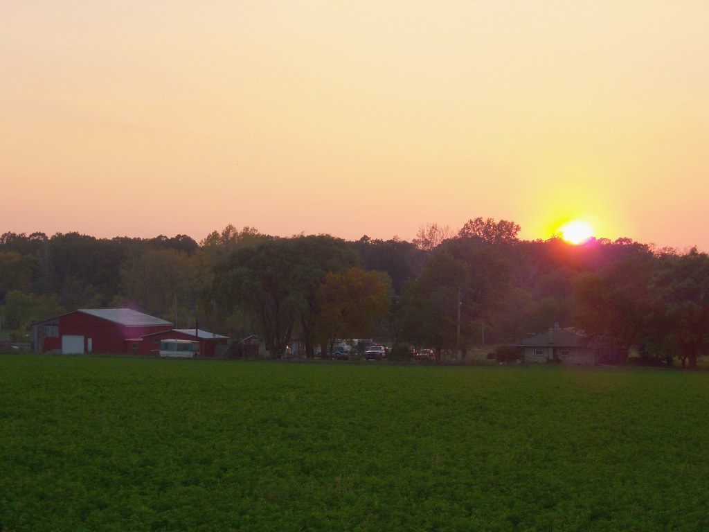 7Mile Road Sunset Kneeland, Wisconsin William Garrett Flickr