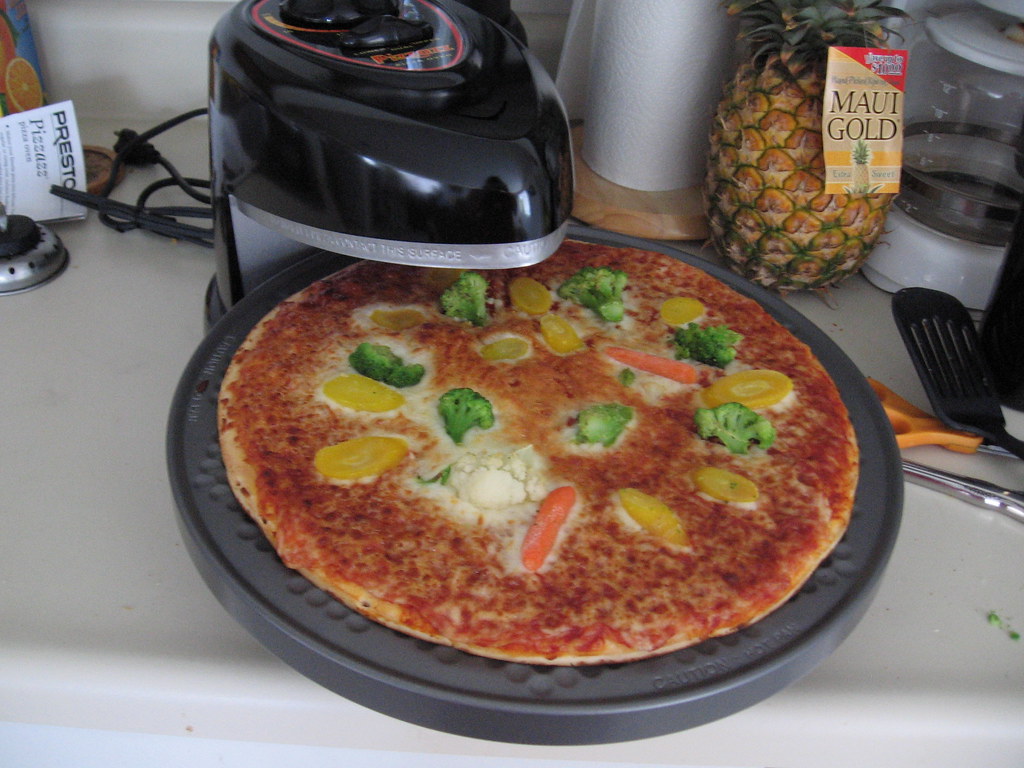 Presto Pizzazz Pizza Oven Our new favorite toy. We added f… Flickr