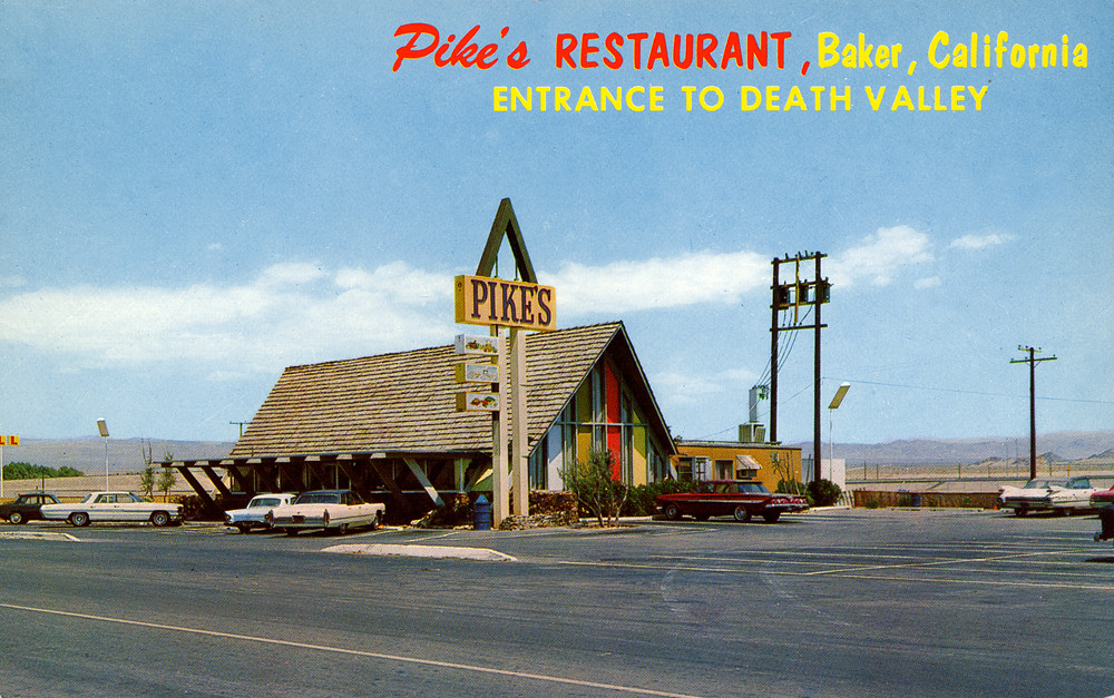 Pike's Restaurant, 1960's Baker, California Roadsidepictures Flickr