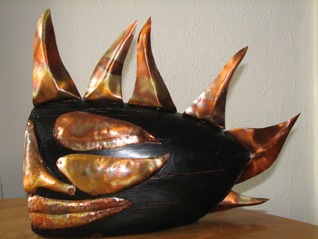 Heated Copper And Wood Art Sculpture Audrey Flickr