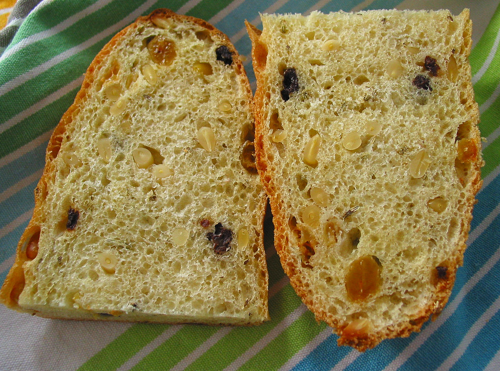 semolinafennelseedraisinpinenut bread Crumb sierravalleygirl Flickr