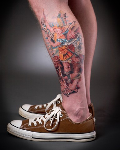 St Michael Slaying The Devil | This Tattoo Is A Copy Of The … | Flickr