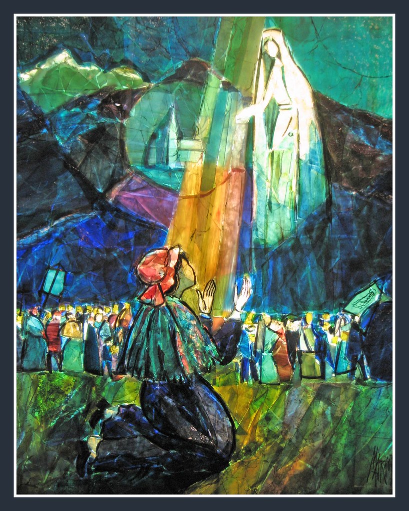 Our Lady of Lourdes appears to St Bernadette Today, 8 Dece… Flickr