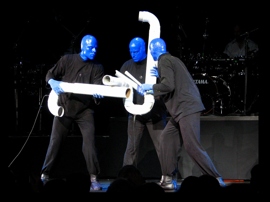 Blue Man Group The Blue Man Group performed at the Superco… Flickr