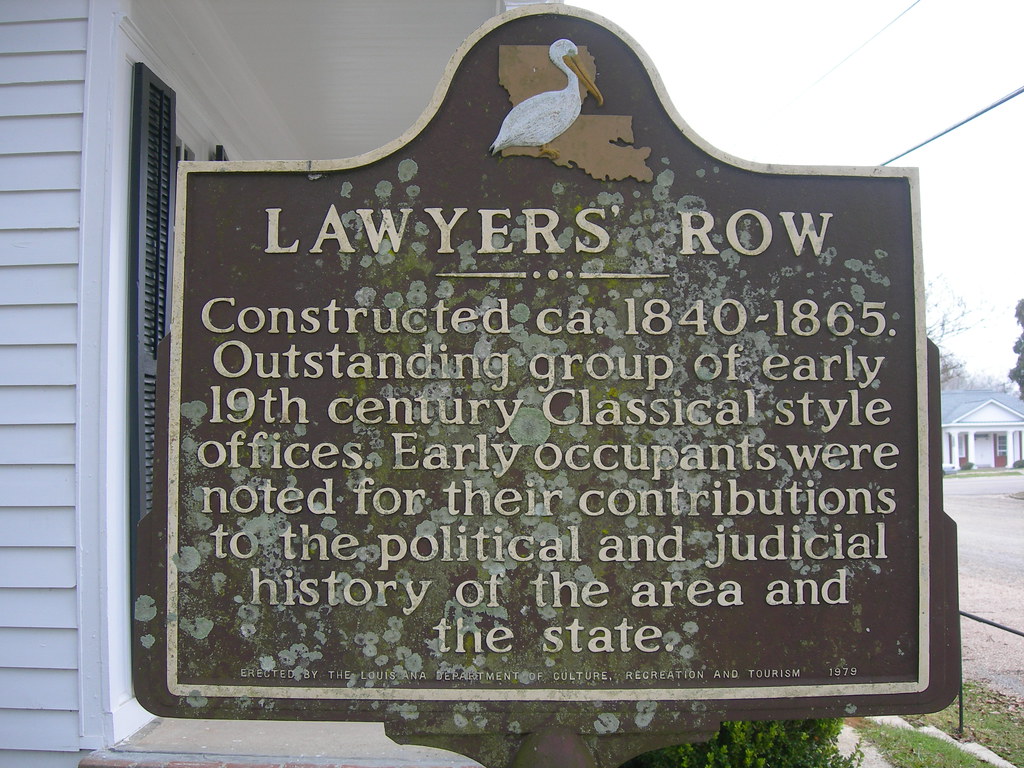 Lawyer's Row Historic Marker Clinton, Louisiana Jimmy Emerson, DVM