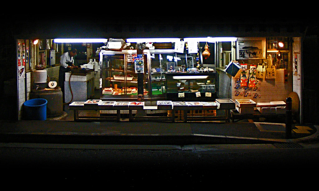Japanese Shop, Fujisawa These open fronted shops are quit… Flickr